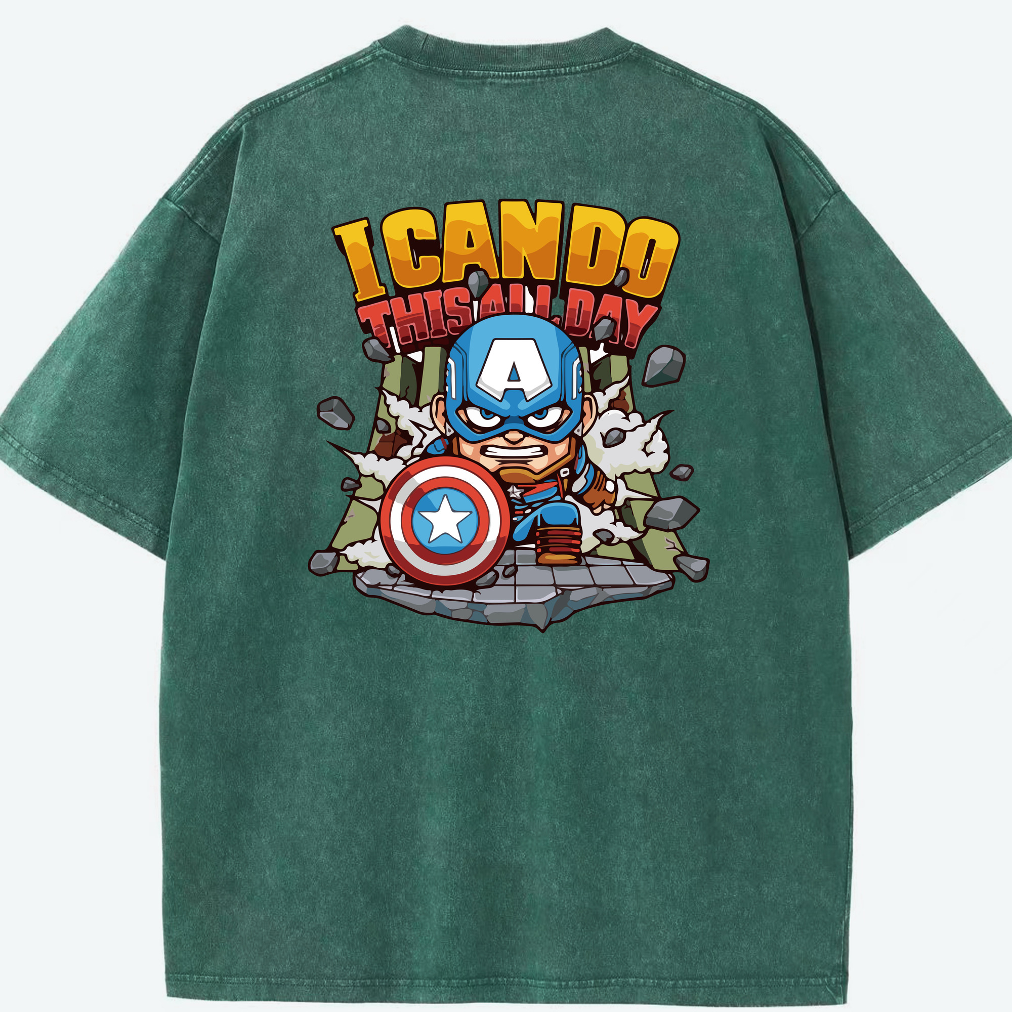 （画像用） アベンジャーズ The Avengers 綿100% ヴィンテージ風 半袖Tシャツ（背面プリント）